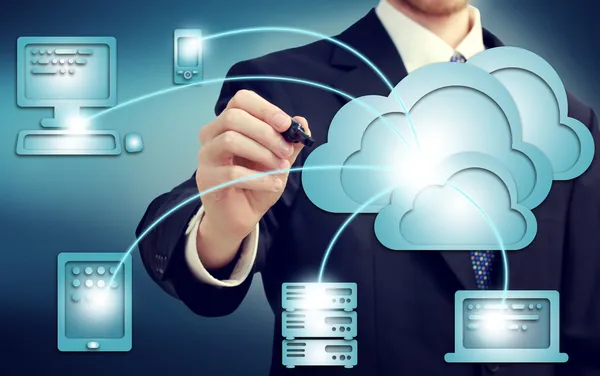 Concetto di cloud computing — Foto Stock