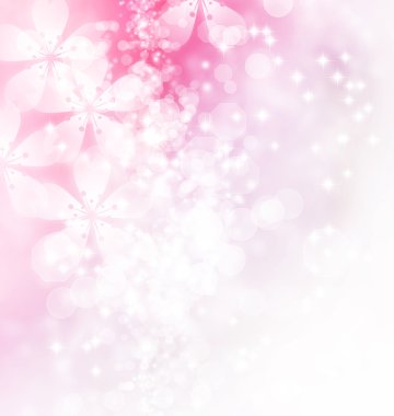 çiçekleri ve bokeh illüstrasyon