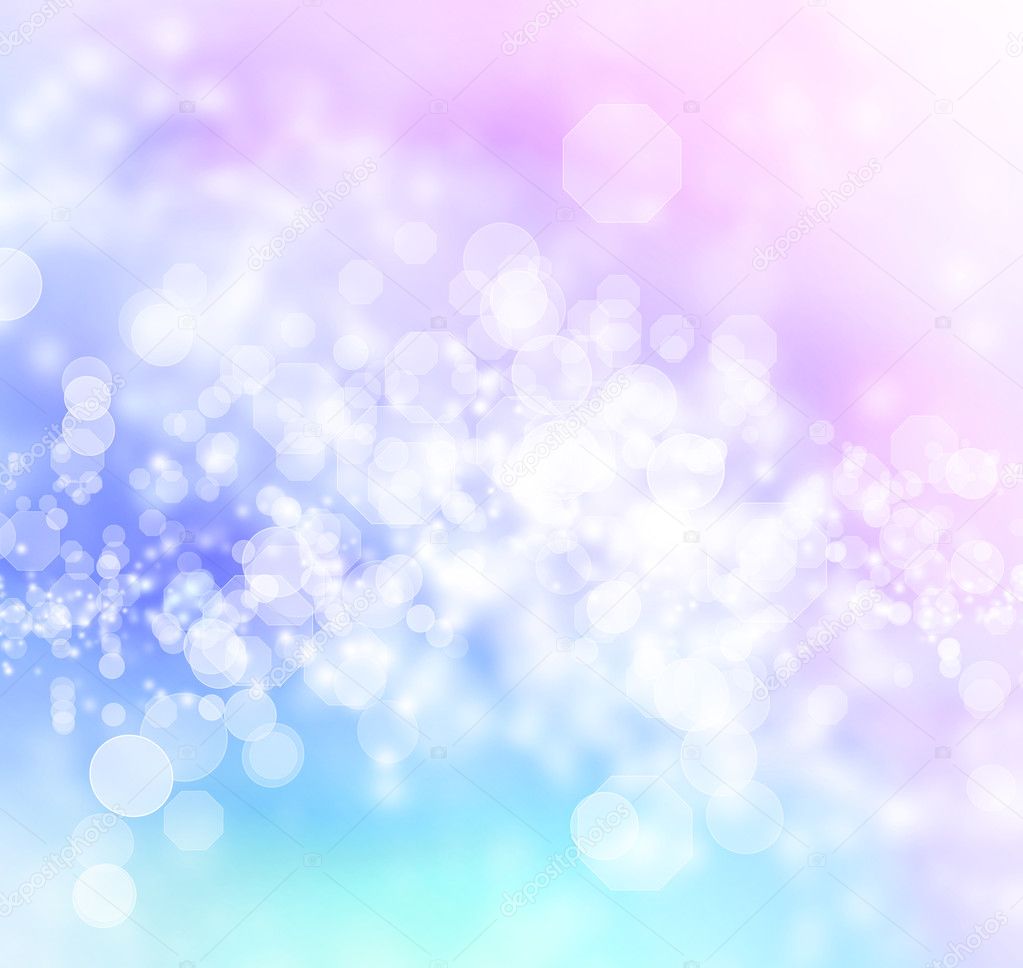 Blue, Purple, Pink Abstract Bokeh lights background ...