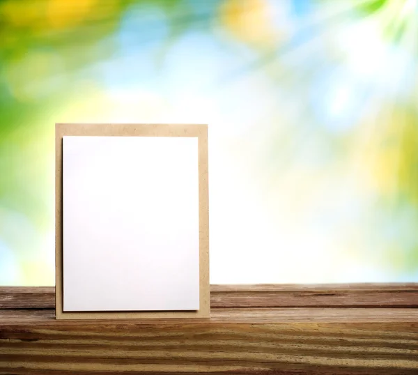 Tarjeta hecha a mano con haz de sol — Foto de Stock