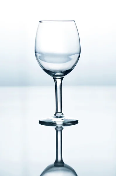 Vaso de vino vacío — Foto de Stock