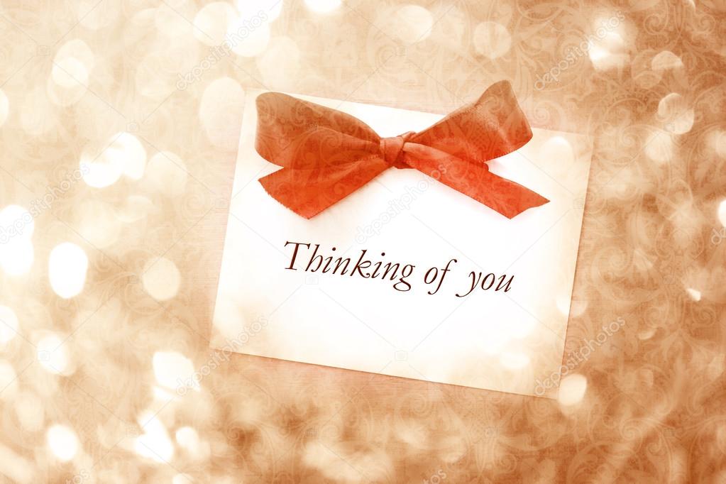 thinking of you message stock photo melpomene 48482037