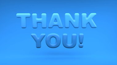 Teşekkürler mesaj - 3D görüntüleme