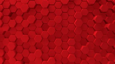 Soyut altıgen geometrik arkaplan - 3D oluşturma