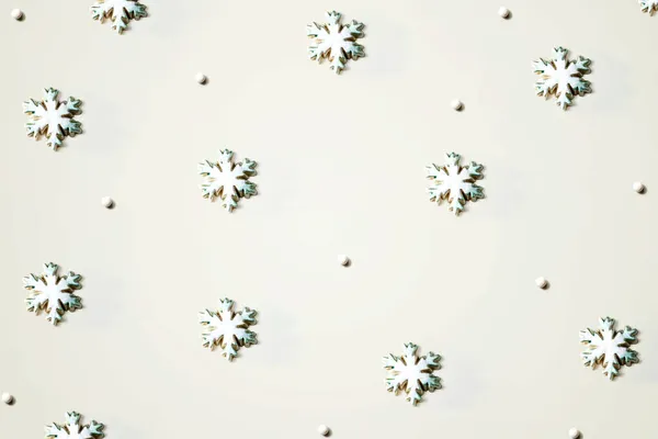 Vánoční sněhová vločka vzor — Stock fotografie