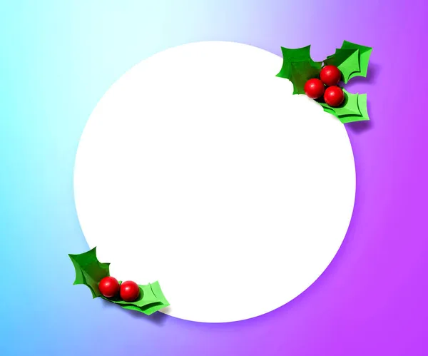 Рождественские ягоды - Бумажное ремесло — стоковое фото