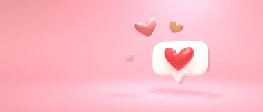 Simge gibi sosyal medya bildirimi - 3B