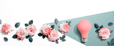 Pembe güllü ampul