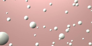 3B uçan dağınık küre çizimi