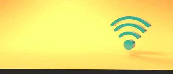 Wifi internet kapcsolat ikon 3D render ikon — Stock Fotó