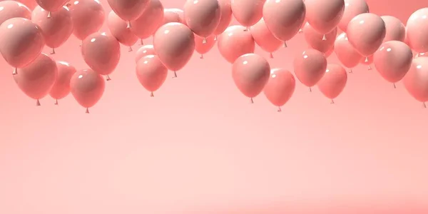Плавающие воздушные шары - Празднование и тема вечеринки — стоковое фото