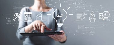 Bir kadının tablet kullanması harika bir fikir.