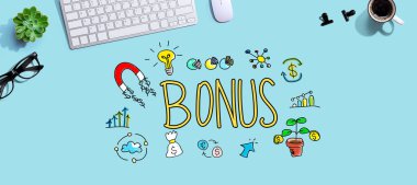 Bir bilgisayar klavyesi ile bonus