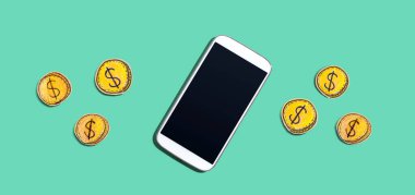 Bozuk paralı boş akıllı telefon - çevrimiçi tema kazan