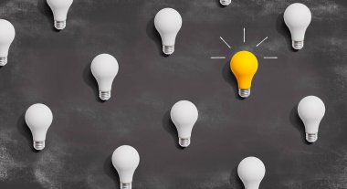 Benzersiz bir fikir ampul kavramı