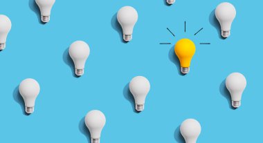 Benzersiz bir fikir ampul kavramı
