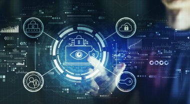 Geceleyin genç bir adamla veri gizliliği kavramı