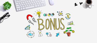 Bir bilgisayar klavyesi ile bonus