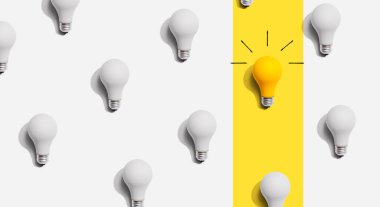 Benzersiz bir fikir ampul kavramı