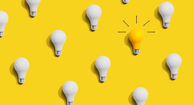 Benzersiz bir fikir ampul kavramı