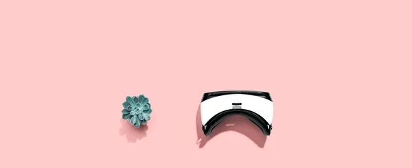 Casque de réalité virtuelle avec ombre — Photo