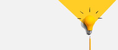 Kalemle bir fikir ampulü