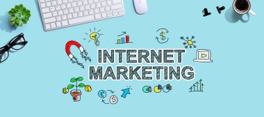 Bilgisayar klavyeli internet pazarlaması
