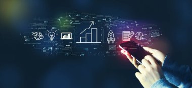 Akıllı telefon kullanan biriyle iş büyümesi analizi