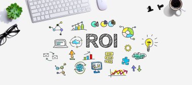 Bir bilgisayar klavyesi ve bir faresi olan ROI