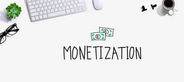 Monetizzazione Con Tastiera Mouse — Foto Stock