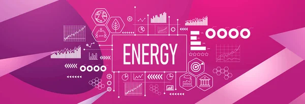Energy Theme Geometric Pattern Background — Stockfoto