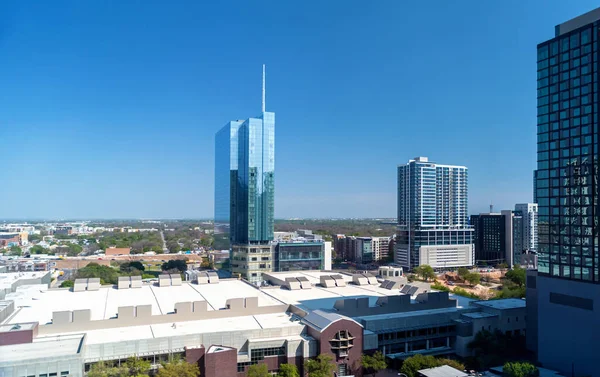 Aerial View Downtown Austin Texas Buildings — Fotografia de Stock