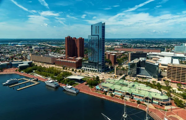 View Baltimore Cityscape Inner Harbor — Fotografia de Stock