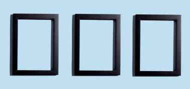 Kopya alanı ile boş dikdörtgen resim çerçeveleri