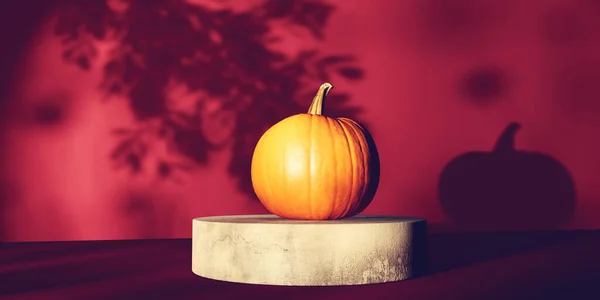 Autumn pumpkin - Harvest and Thanksgiving theme - 3d render