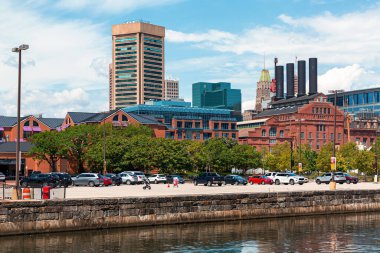View of the Baltimore cityscape and Inner Harbor