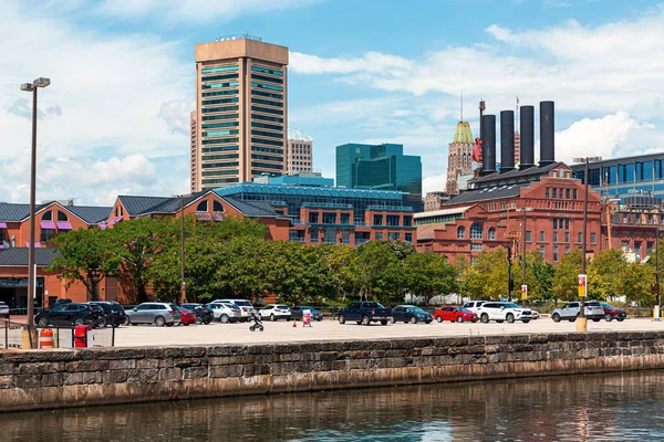 View Baltimore Cityscape Inner Harbor — 图库照片