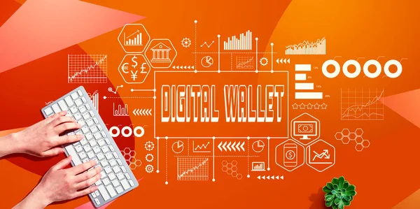 Digital Wallet Digital Self Custody Crypto Enabled Self Custody Wallet — ストック写真