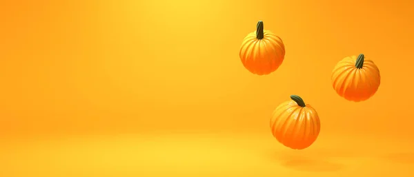 Autumn Pumpkins Harvest Thanksgiving Theme Render — 图库照片