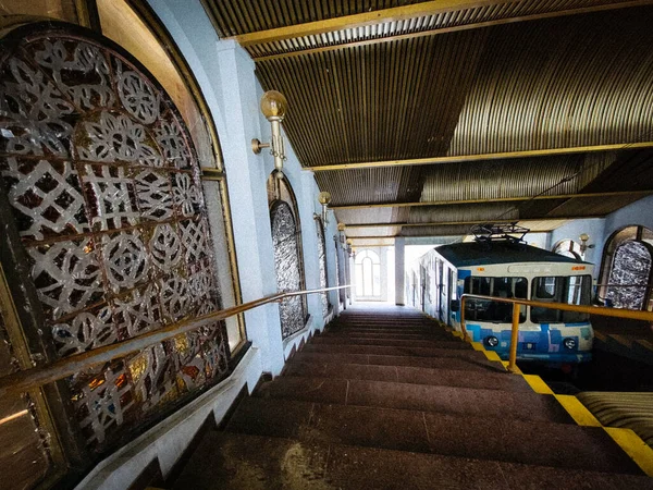 Kyiv füniküler savaş sırasında Ukrayna, Kyiv 'de, 2022