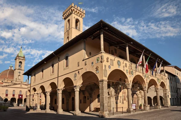 San Giovanni Valdarno Arezzo Toscana Itália Palazzo Pretorio Palazzo Arnolfo — Fotografia de Stock