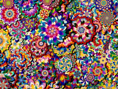 Renkli tasarım arka planı. Kutlama, mutluluk ve neşe konularında soyut parlak desenler.