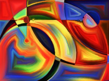 Yaşam formları serisi. Sanat, resim, tasarım ve eğitim konularındaki soyut biçimler ve şekillerin kompozisyonu