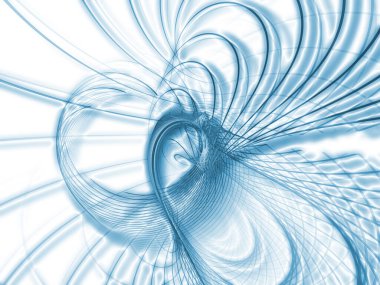 Matematik Çizgileri Serisi. Bilim ve teknoloji projeleri için karmaşık çizgi deseni.