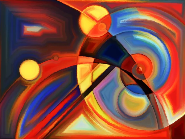 Yaşam formları serisi. Sanat, resim, tasarım ve eğitim konularındaki soyut biçimler ve şekillerin etkileşimi