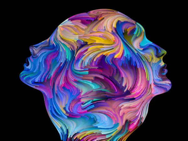 Colors Unity Serien Konstnärlig Abstraktion Som Består Färgglada Och Surrealistiska — Stockfoto