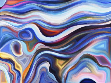 Yaşam formları serisi. Sanat, resim, tasarım ve eğitim konularında soyut biçimlerden oluşan soyut tasarım