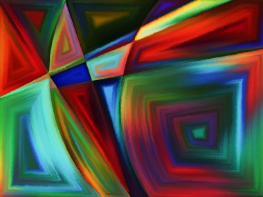 Yaşam formları serisi. Sanat, resim, tasarım ve eğitim konularında soyut biçimlerden oluşan soyut tasarım