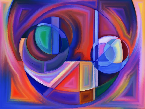 Life Forms Series Composition Abstract Forms Shape Subject Art Painting — Stock Photo, Image