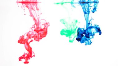 renkli mürekkep damlaları